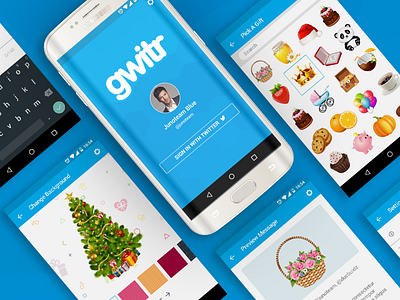 Gift App UI Design app application gift app interface ios present app ui ux