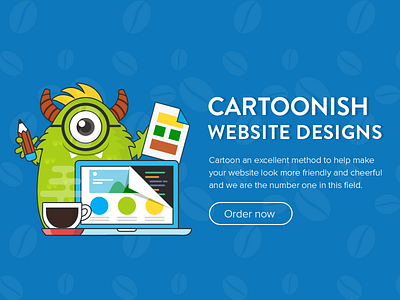 Cartoonish Web design service animated animation cartoonish cute design evil kawaii monster web web design