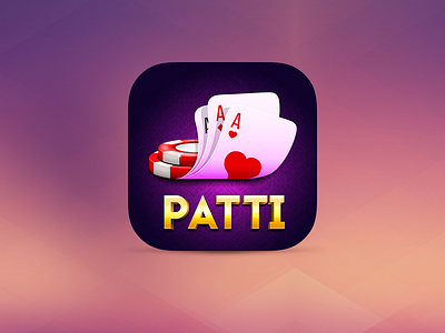 Casino Patti icon 3d app cards casino chips game icon ios junoteam patti poker teen