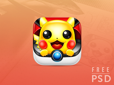 Free PSD Pokemon App Icon