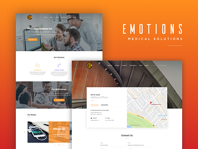 Emotions Website emotions junoteam media solution responsive ui ux web design web development web services