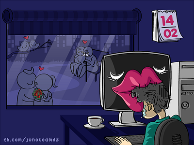 Developer's Valentine code coder computer cpu dev developer holiday junoteam love moniter valentine