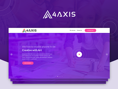 4Axis - The Digital Technology Website 4axis junoteam media solution responsive ui ux web design web development web services
