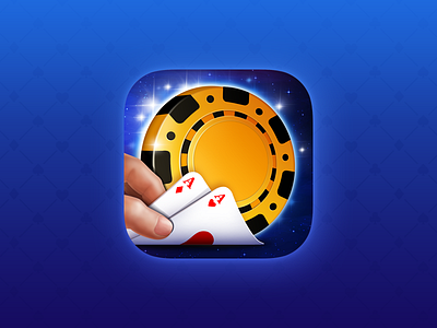 Poker Party app icon ace app icon card casino chip game ios junotea poker poker chip psd