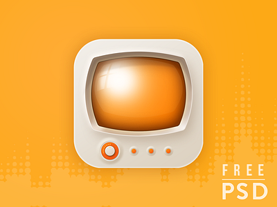 Free PSD Television app icon android creative agency free app icon freebies ios junoteam psd television tv icon ui web wordpress