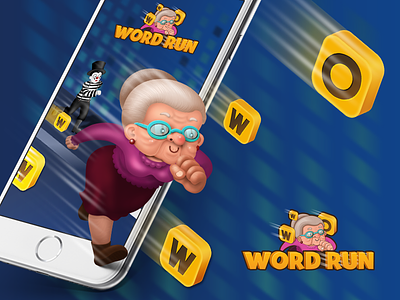 Word Run Game design android app game gaming icon ios junoteam sketch ui ux word game word run