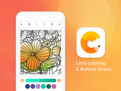 ColorMatter application app design color color app color therapy colormatter drawing junoteam paint ui ui design ux ux design