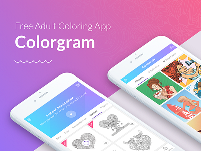 Colorgram application app design color color app color therapy colorgram drawing junoteam paint ui ui design ux ux design