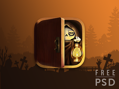 Free PSD Halloween Death app icon
