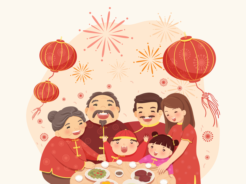 Lunar New Year Family Meal by Junoteam on Dribbble