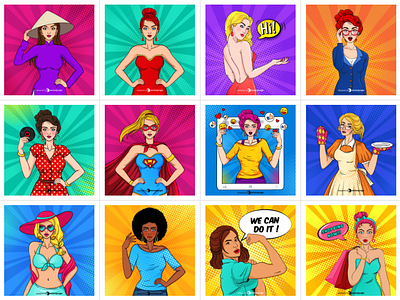 Woman Pop Art Collection