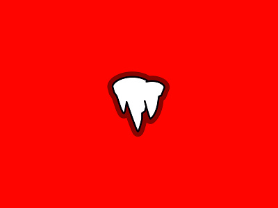 Demon Tooth Logo or Stalactite Icon demonic evil icon logomark minimalistic root simplistic stalactite tooth