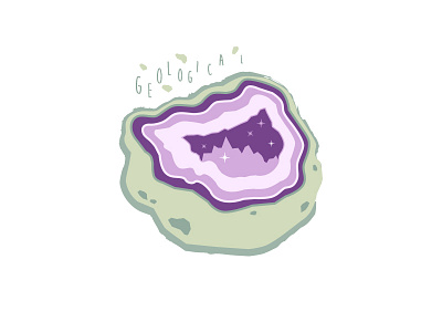 Geode Buddy geological illustration science