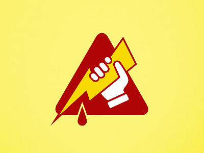 New Electrical Hazards Symbol concept electrical icon warning