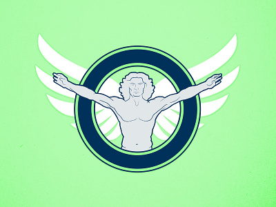 New Chiropractic (DC.) Symbol chiropractic concept pain symbol wings