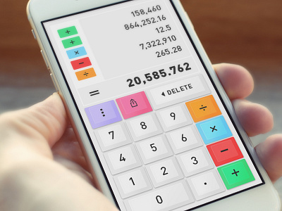 Daily UI Challenge - Calculator v2 app calculator daily ui challenge 4 keyboard mobile interface