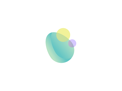Develop abstract development growth pastel palette symbol