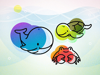 Kawaii Ocean Creatures (revised)