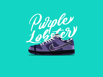 nike sb dunk purple lobster