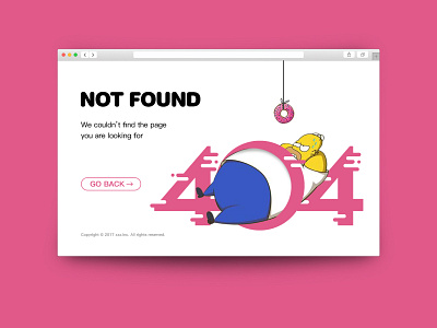 Homer's 404 ui