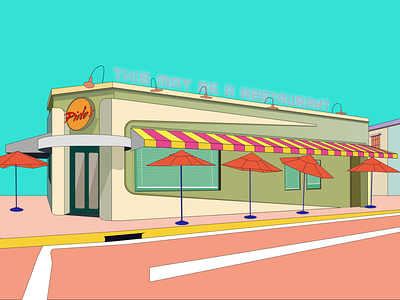 this may be a restaurant flat illustration vector
