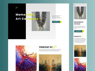 Art Gallery Landing Page UI Design 2d art gallery art website design desktop figma gellery website graphic design home page idea landing page minimal ui mobile ui ui design ui ux design uiux user experience ux design web design