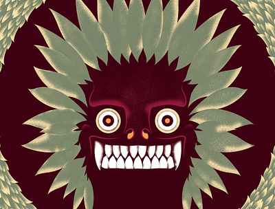 Quetzacoalt - Aztec God design graphic design illustration vector