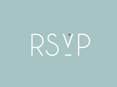 RSVP logo martini olive party rsvp