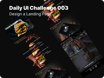 Daily UI Challengue 003 dailyui landing page ui ux