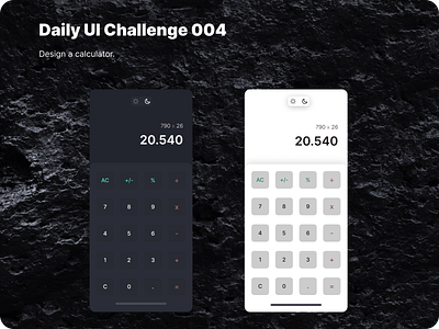 Daily UI Challenge 004 calculator dailyui phone ui ux