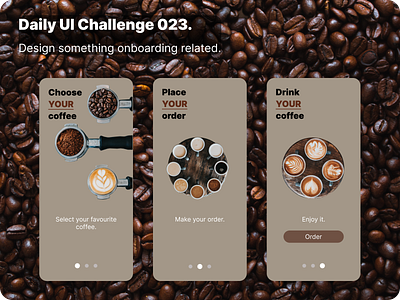 Daily UI Challenge 023. dailyui design onboarding ui ux