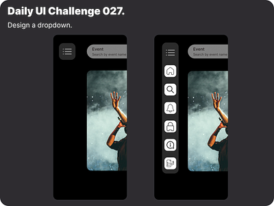 Daily UI Challenge 27. dailyui design dropdown ui ux