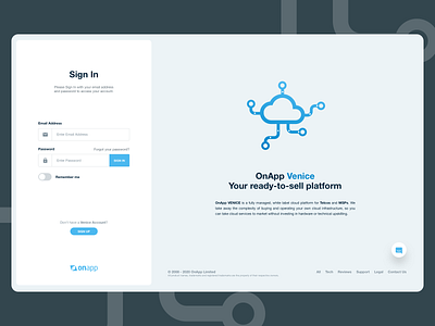 Cloud Management - Landing Page