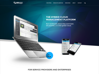Cloud Company Marketing Website proposal cloud graphics ui ux web app website