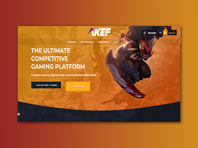 Web Design for Esports Organization branding design figma ui web