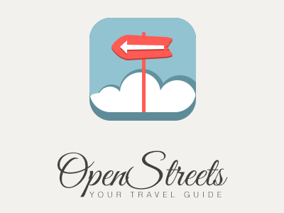 Icons Promo01 application arrow cloud guide icon ios7 logo map open street tourist travel