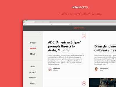 News portal icon ios ipad iphone media news portal responsive showcase styleguide