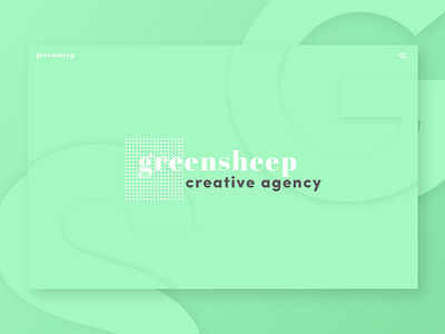 GreenSheep Agency header agency creative design digital green header sheep sketch web website