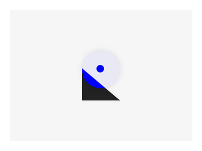 It all starts with a R abstract conceptual design identity logo r
