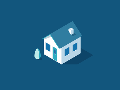 Little House energy home house illustration isometric smart vector