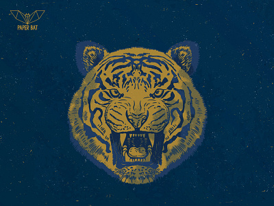 Tiger line print tiger
