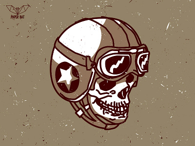 Devil Rider V2 bones googles helmet line motorbike motorcycle racer rider skull speed vintage