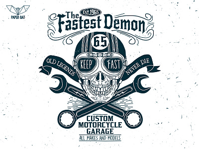 Motorcycle 07 fast garage googles helmet line motorcycle racer rider skull speed tools vintage