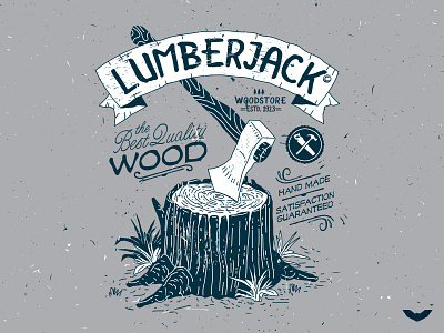Vintage Carpentry Badges 01 axe badges carpentry line log lumberjack tools tree vintage wood woodpecker