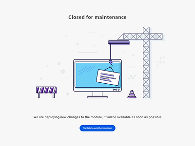 Maintenance Page Designs Themes Templates And Downloadable Graphic Elements On Dribbble