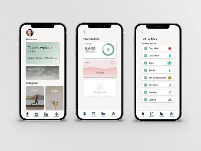 Workout App concept app design concept mobile mobile app mockup