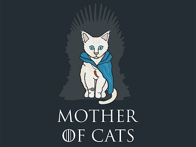 Mother Of Cats Illustration