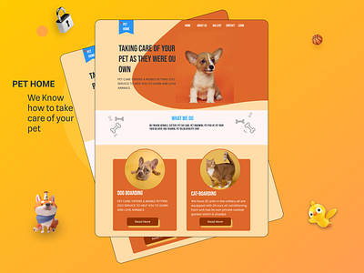 PET HOME Landing page