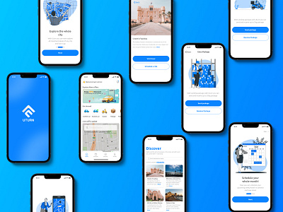 Uturn mobile App app design ui ux