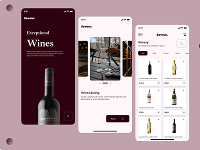 Savour wine app